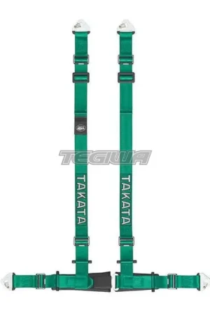 Direct From Manufacturer Takata Drift II Harness Green Snap-On Left