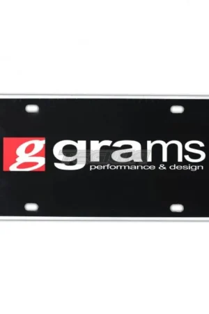 Grams Performance Black License Plate Insert Super Sale
