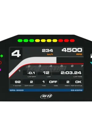 Low Price AIM MXS 1.3 Strada 5" NON Logging Digital Dash Display