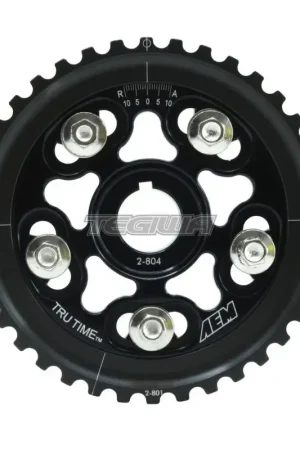 Editor’s Pick AEM Tru-Time Adjustable Cam Gear Black 5-Bolt Honda D-Series D16Y7 D16