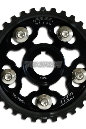Top Pick AEM Tru-Time Adjustable Cam Gear Black 5-Bolt Honda B-Series
