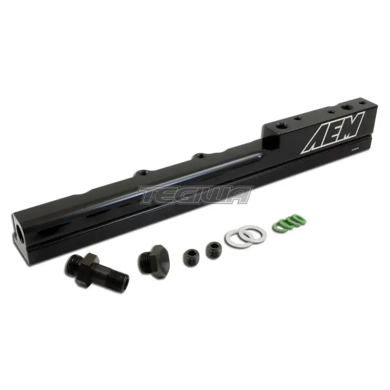 Affordable AEM High Volume Fuel Rail Black Honda B-Series B16A2 B16A3