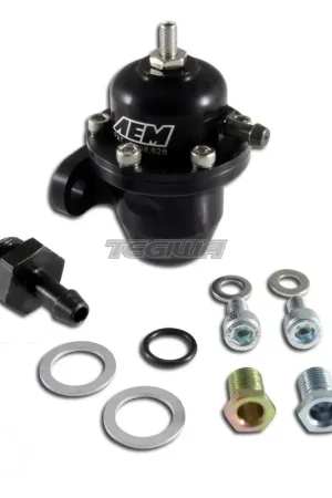 AEM Adjustable Fuel Pressure Regulator Black Honda Inline Flange Strai Reduced Price