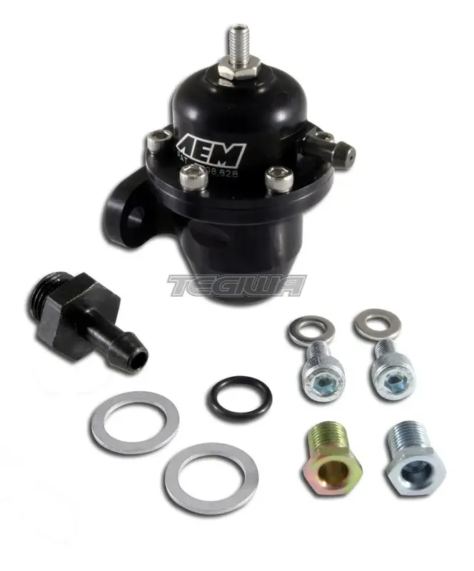 AEM Adjustable Fuel Pressure Regulator Black Honda Inline Flange Strai Reduced Price