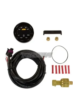 AEM X-Series Oil Pressure Gauge 0~150PSI / 0~10Bar Black Bezel and Bla Handmade