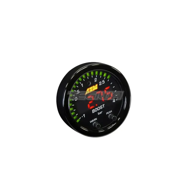 AEM X-Series Boost Pressure Gauge -30~60PSI / -1~4Bar Black Bezel and Place Order