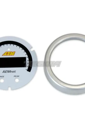 Hassle-Free Returns AEM X-Series AEMnet CAN Bus Gauge Accessory Kit Silver Bezel and White