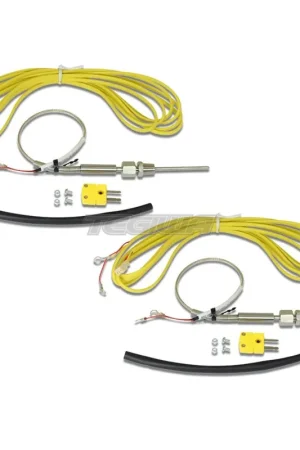 AEM Qty 2 K-Type Closed Tip Thermocouples Inconel Sheaths 1/8" NPT Com Professional Grade