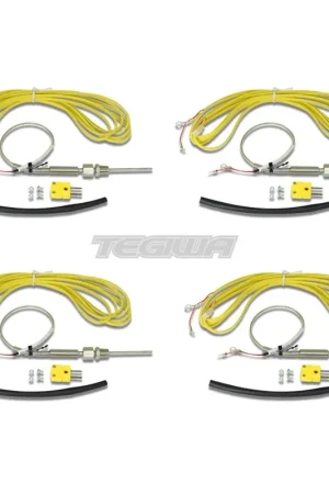 Fresh Stock AEM Qty 4 K-Type Closed Tip Thermocouples Inconel Sheaths 1/8" NPT Com