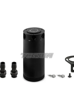 Mishimoto XL Compact Baffled Oil Catch Can 3-Port Black Handmade