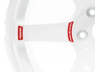 Volk Racing TE37 SAGA SL Spoke Sticker 2-Piece Small Red Holiday Sale