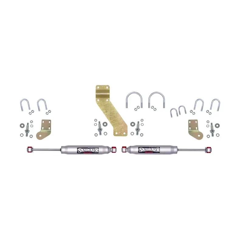 Flash Sale Skyjacker 66-77 Ford Bronco 4WD 9000 Dual Stabilizer Kit w/ Silver Cylinders
