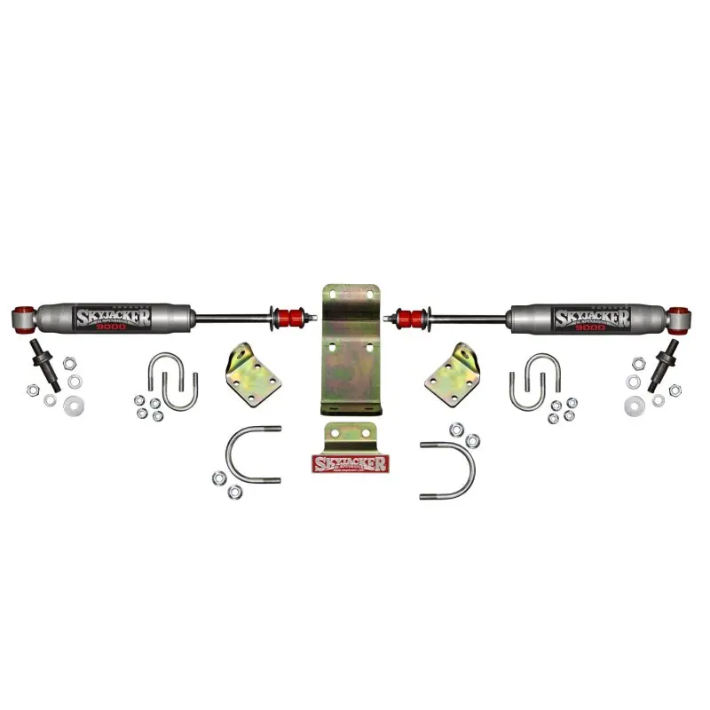 Skyjacker 2018 Jeep Wrangler JL - Silver Dual Steering Damper Kit Top Rated