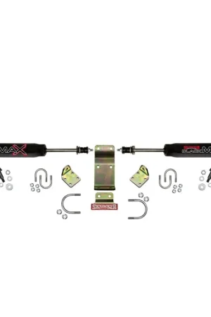 Skyjacker 2018 Jeep Wrangler JL - Black Dual Steering Damper Kit New Release