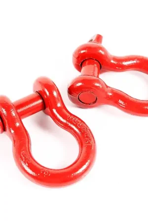 High Quality Rugged Ridge Red 7/8in D-Shackles