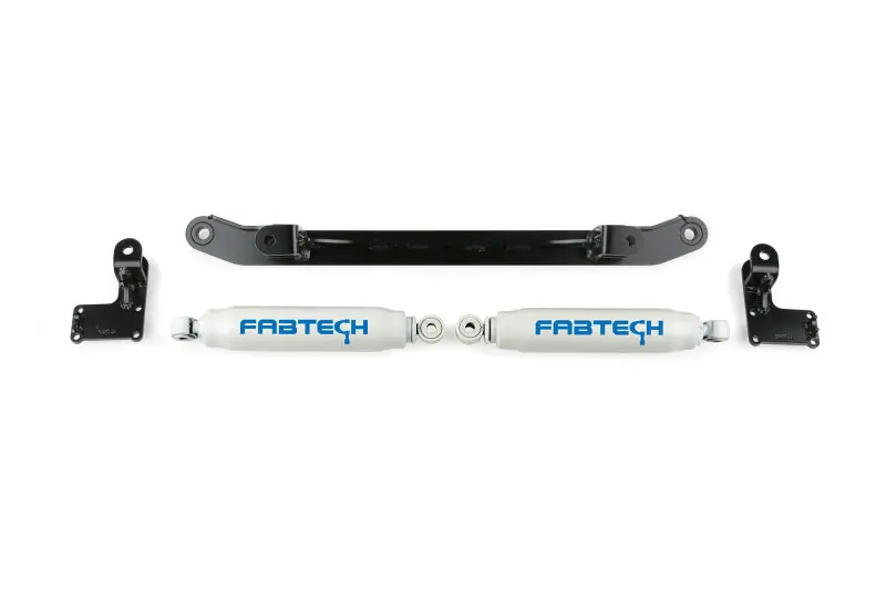 Fabtech 07-14 GM C/K1500 2WD/4WD Dual Steering Stabilizer System w/Perf. Shocks Certified