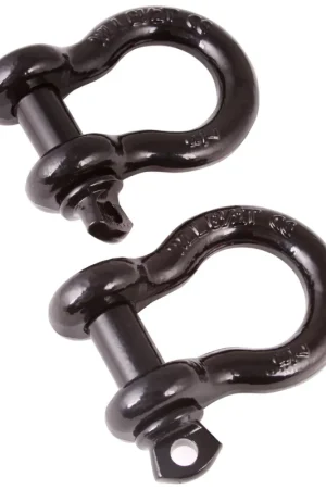 Hot Picks Rugged Ridge Black 7/8th Inch D-Shackles