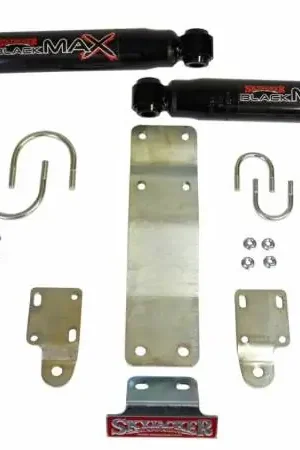 Limited Time Skyjacker 2007-2017 Jeep Wrangler (JK) (Use w/ OEM Tie Rods) Dual Steering Damper Kit w/ Black Max