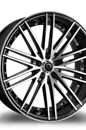 Brand New MARQUEE WHEELS M3246 5x114.3 20x9+35 BLACK / MACHINED