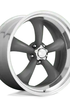 Express Delivery American Racing Vintage VN215 CLASSIC TORQ THRUST II 5X120.65 15X4 -25 MAG GRAY W/ MACHINED LIP