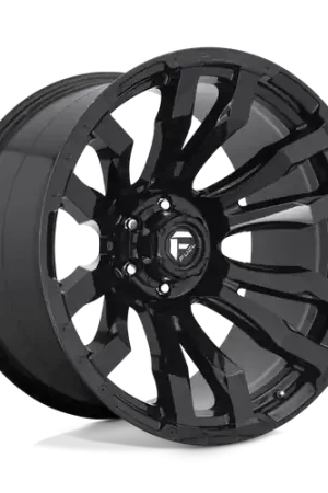 Limited Offer Fuel 1PC D675 BLITZ 8X165.1 17X9 -12 GLOSS BLACK