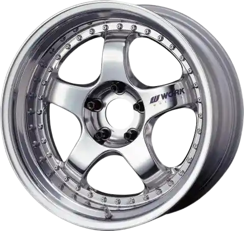 Hot Picks Work Meister S1 3P 4x114.3 18x8.5+50 R Disk Bright Buff Finish
