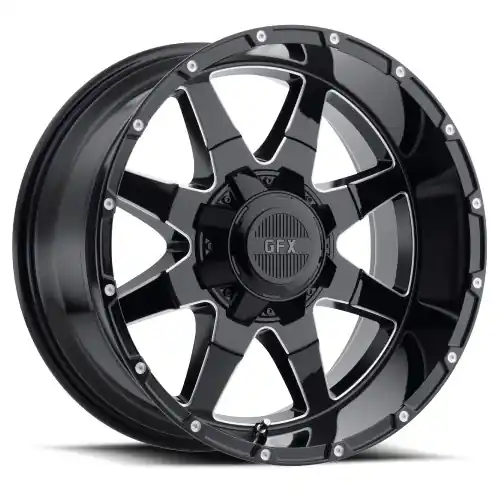 G-FX TR-12 6x135/6x139.7 18x9+0 Gloss Black Milled Buy Direct