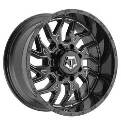 Must Have TIS 544BM 2.0 6X135/6x139.7 20x9 +17 GLOSS BLACK MILLED