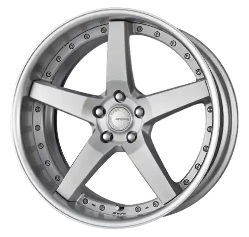 Work Gnosis Gr203 5x115 21x9+12 H Disk Brush Silver Clear Limited Offer