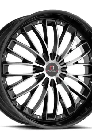 Popular Cavallo CLV-42 5x112/5x114.3 22x8.5 +38 Gloss Black & Machined