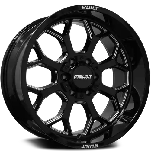 Axe BTO-1 6x135/6x139.7 20X10 -19 GLOSS BLACK MILLED New Arrival