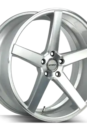 Strada Perfetto 5x114.3 20x8.5 +35 Silver Machined Free Returns