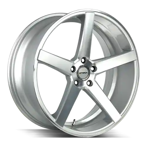 Strada Perfetto 5x114.3 20x8.5 +35 Silver Machined Free Returns