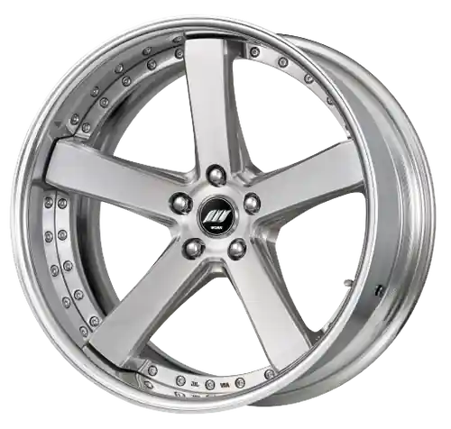 Viral Work Zeast Black Label Bst2 5x120 19x9.5+38 H Disk Brush Silver Clear