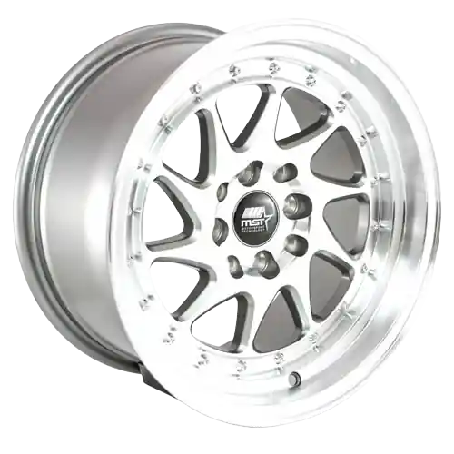 One Day Deal MST Wheels MT28 4x100/4x114.3 15x8.0 +20 Gunmetal w/Machined Lip
