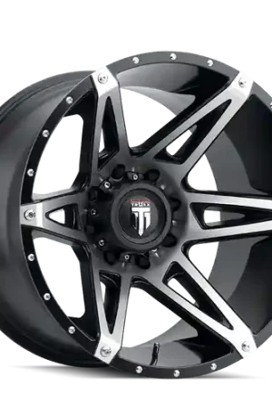 Best Choice American Truxx Kutz AT1902 8x165.1 18x9-12 Black/Machined