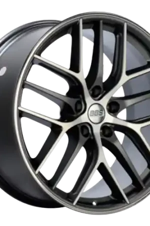 High Quality BBS CC-R 5x112 20x9.5+48 Graphite w/ Diamond Cut Face
