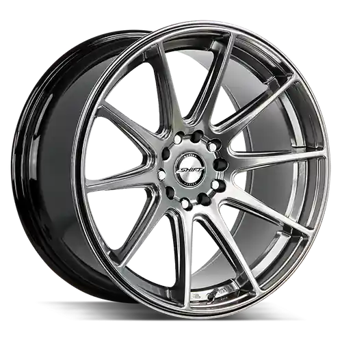 Shift Gear 5x114.3/5x120 18x9 +30 Platinum Silver Hot Picks