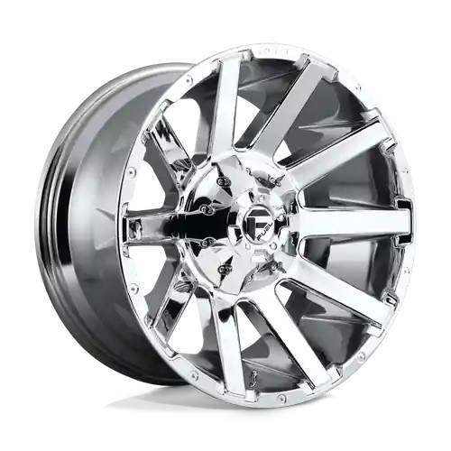 Special Offer Fuel 1PC D614 CONTRA 8X170 20X10 -18 CHROME PLATED