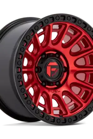 Fuel 1PC D834 CYCLE 5X127 20X9 +1 CANDY RED WITH BLACK RING One Day Deal