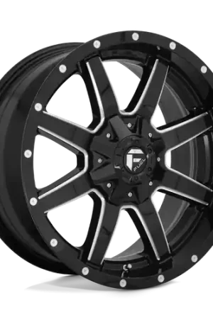 Fuel 1PC D610 MAVERICK 8X165.1 18X9 +20 GLOSS BLACK MILLED Markdown