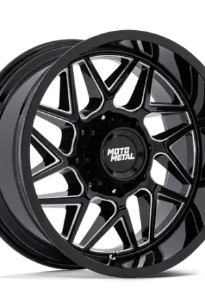 Moto Metal MO812 TURBINE 6X135 20x9 +1 GLOSS BLACK MILLED Direct From Factory
