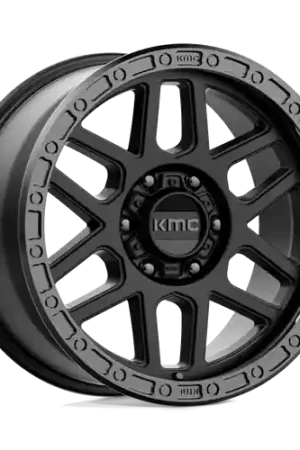 KMC KM544 MESA 6X139.7 17X9 -12 SATIN BLACK WITH GLOSS BLACK LIP Bulk Order
