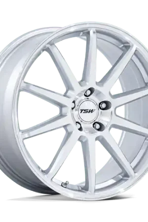 TSW TW004 CANARD 5X100 19x8.5 +38 GLOSS SILVER W/ MACHINED FACE Save Now