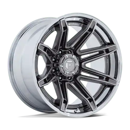 Fuel 1PC FC401 BRAWL 8X165.1 24x12 -44 PLATINUM WITH CHROME LIP Hot Picks