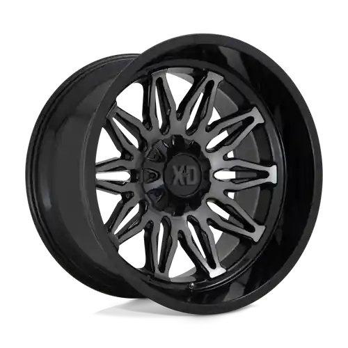 XD XD859 GUNNER 6X135/6X139.7 22X10 -18 GLOSS BLACK MACHINED WITH GRAY TINT Special Discount