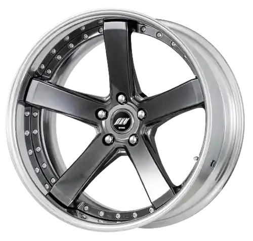 Work Zeast Black Label Bst2 5x120 19x9.5+12 S Disk Brilliant Silver Black High Quality