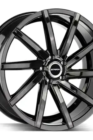 Strada Sega 5x112 20x8.5 +35 Gloss Black Next Day Delivery