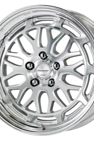 Work Seeker Mx 5x115 18x11.5+45 R Disk Matte Silver Polish Professional Grade