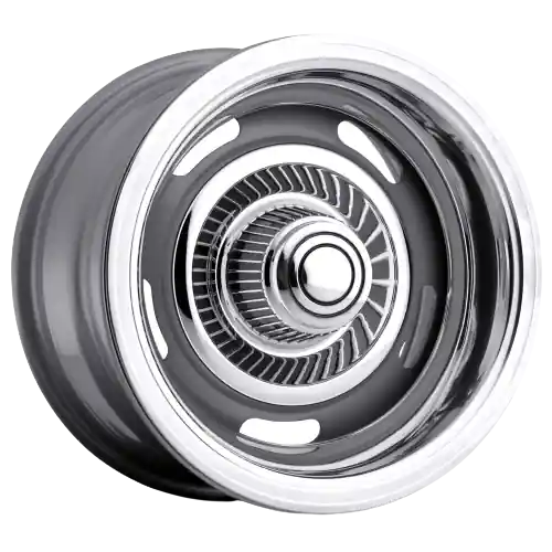 Vision American-Muscle 55 Rally 5x114.3 15x5+6 Silver Free Returns